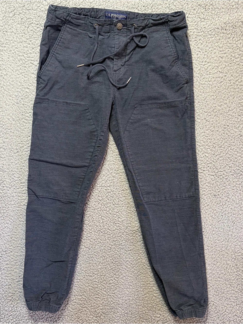 U.S. Polo Assn. Activate/Stretch Blue Joggers Drawstring Men's 32X27
